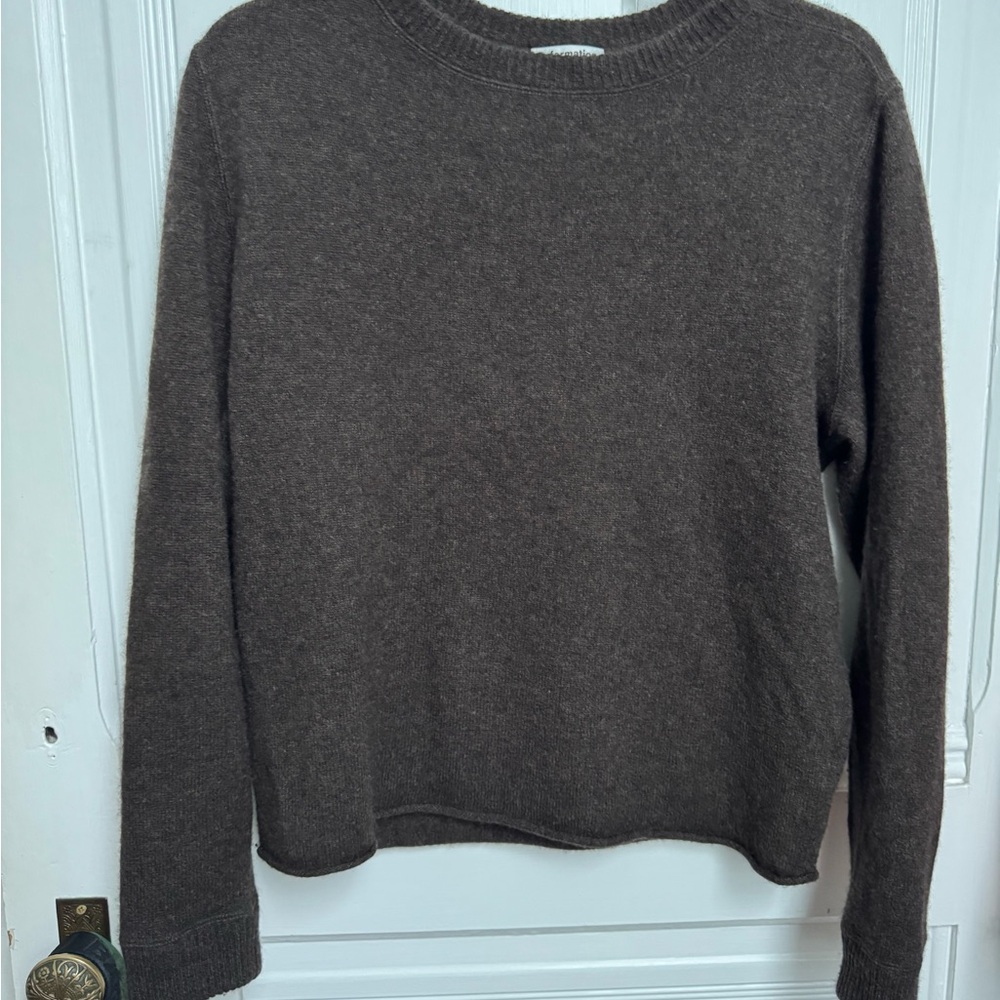 Reformation Boyfriend Cashmere Sweater  Walnut XS